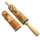 thumbnail image 4 of Rodillo con estampado de alces navideños, rodillo de palitos de masa para galletas con grabado láser de haya, 4 of 5