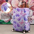 thumbnail image 4 of Purple Butterfly Lavender Pattern Luggage Cover Fashion Suitcase Cover Baggage Covers Fit 25-28 Inch Luggage (Go Travel), 4 of 5