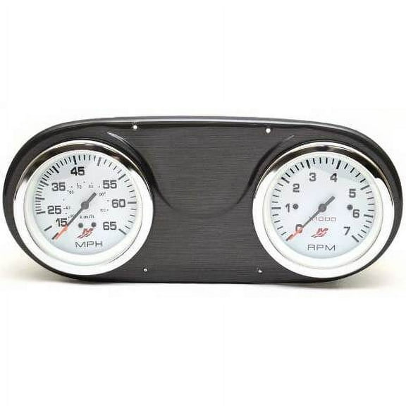 Lund Boat Gauge Panel 2116232 | Mercury 10 7/8 x 4 5/8 Inch Dark Gray