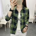 thumbnail image 1 of 2022 Nuevo Estilo Primavera Otoño Ropa Estilo Regular Camisa Francesa Diseño Sentir Nicho Top Chaqueta Camisa A Cuadros Mujeres, 1 of 4