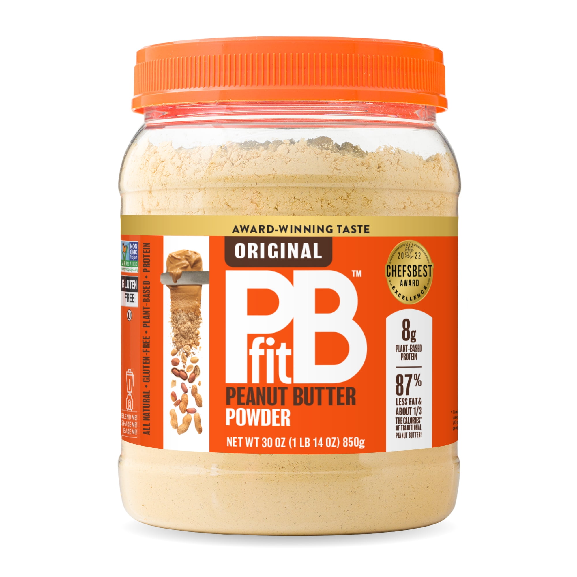 PBfit AllNatural Peanut Butter Powder, 30 oz Jar