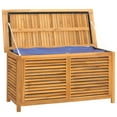 thumbnail image 2 of vidaXL Garden Storage Box with Bag 114x50x58 cm Solid Wood Teak, 2 of 5