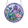 thumbnail image 2 of Beautynvta Acrylic Puzzle Suncatcher Window Hanging, 83 Pieces Sun Catcher Acrylic Puzzles, DIY Suncatchers Puzzles, Home & Garden Decor, 7.4'', (Flowers), 2 of 9