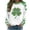 Green D, variant on Womens St Patricks Day Sweatshirts Long Sleeve Crew Neck Casual Holiday Green Printed Fashion Loose Pullover Tops (XL, Green W)