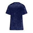 thumbnail image 6 of ZKCCNUK Women's Tops Crew Neck Velvet Tops Short Sleeve T-Shirt Casual Fashion Blouse, 6 of 8