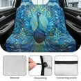 thumbnail image 6 of Xoenoiee Blue Peacock Print Dogs Car Seat Cover for Back Seat, Washable Bench Seat Covers Nonslip Backseat Cover Protector Car Interior Accessories for Truck SUV Van, 6 of 7