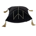thumbnail image 3 of Parkland Collection Zella 12x24" Quilted Fabric Throw Pillow in Black/Gold, 3 of 5