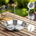 thumbnail image 2 of Vertical Skewer for Grill & Oven - Stainless Steel Al Pastor Skewer with Gyro Pan, 5 Adjustable Spikes (6-14Inch), 2 of 6