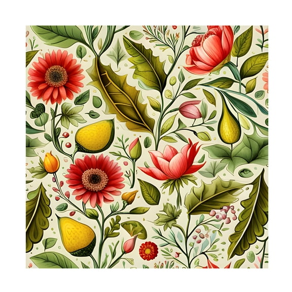 Canvas Wall Art - Tina Lavoie 'Bohemian Garden' Wall Art for Living Room, Bedroom, or Office Décor by Trademark Fine Art - 14 x 14 Inches