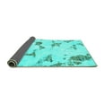 thumbnail image 2 of Ahgly Company Indoor Rectangle Abstract Turquoise Blue Modern Area Rugs, 6' x 9', 2 of 4