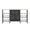 Grey, variant on EastVita Farmhouse Wine Bar Cabinet with Wine Rack and Glass Holder Industry Coffee Bar with Led Black
