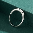 thumbnail image 5 of Sterling Silver Simple Micro Diamond Ring For Women, 925 Silver Gold-Plated Inlaid Artificial Gemstones, Elegant Ring, Width 0.4CM, Weight 1.70g, 5 of 5
