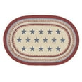 thumbnail image 4 of VHC Brands Celebration Braided Jute Rug, Non-Skid Pad, Door Mat, Rectangle, Red Creme Blue, 20x30, 4 of 4