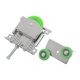 thumbnail image 1 of Nylon Bearing Sliding Door Pulleys Providing Frictionless Experience in Cabinet Installations at Home or Office, 1 of 10