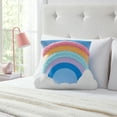 thumbnail image 5 of Your Zone Snuggly Pillow, 18" x 18", Multicolor, Rainbow, Decorative, 5 of 5