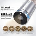 thumbnail image 3 of COSPRO 3-in-1 Wireless Charging Electric Salt and Pepper Grinder Set, Rechargeable Automatic Stainless Steel Spices Mill Set - One-Hand to Operate, Adjustable Coarseness, Easy Cleaning, 3 of 7
