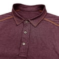 thumbnail image 7 of WREESH Men's Summer Short Sleeve Henley Loose Solid Color Button Pocket Casual Top Wine, 7 of 7