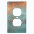 thumbnail image 2 of Metal Light Switch Plate Outlet Cover Image of Distressed Copper MET010, 2 of 13