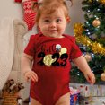 thumbnail image 4 of Gibobby Mamelucos para bebe niño Mi primera ropa de Año Nuevo para recién nacidos, bebés, niños y niñas, trajes de Año Nuevo, pantalones cortos con estampado (Rojo, 18-24 Meses), 4 of 5