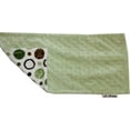thumbnail image 4 of Lil' Cub Hub Green Brown Circles /Sage Dimple Dot Burp Cloth, 4 of 4