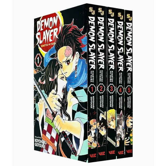 Demon Slayer: KIMETSU No Yaiba Vol-1-5 Livres Ensemble de collecte Paperback