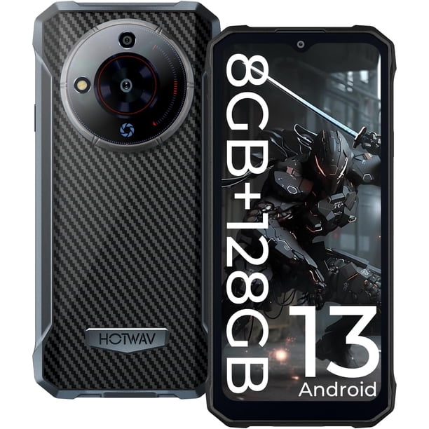 Smartphone HOTWAV T7 8 GB de RAM 128 GB de ROM 6.52 pulgadas Android 13