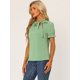 thumbnail image 3 of Top Elegante De BluDe ManCorDe OficiDe Las Camisas Del Cuello De PajariDe Las Mujeres Verde Gris L, 3 of 5