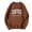 Coffee, variant on Women Dachshund Dog Crewneck Sweatshirt with Long Sleeves and Ribbed Casual Animal Lover Pullover Top L