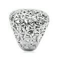 thumbnail image 3 of Stainless Steel High Polished Square Floral Cutout Ring Size 8, 3 of 7