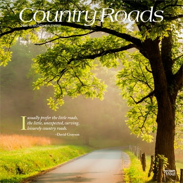 Country Roads | 2025 12x24" (Hanging) Square Wall Calendar | BrownTrout