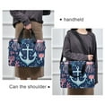 thumbnail image 6 of FORMRS 16" Laptop Bag Carrying Sleeve Case with Handle Travel Shoulder Briefcase, Light Blue Anchor, 6 of 8