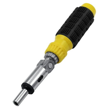 

Adjustable Magnetic Ratchet Screwdriver with Rotatable Ratchet Handles Inside Hexagon Angles Professional for Computers