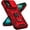 Red, variant on MYKOMI for iPhone 17 Case, with Slide Camera Cover HD Screen Protector [Military Grade 16ft. Drop Tested] Ring Holder Kickstand Protective Phone Case for Apple iPhone 17