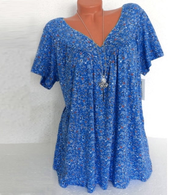TIMIFIS Plus Size Tunic Tops For Leggings Casual Flowy Tshirts Ruched Blouses For Women