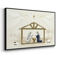 thumbnail image 2 of Away in a Manger Collection A - Framed Gallery Wrapped Holiday Canvas - 25 x 37 - Black Frame, 2 of 9