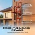 thumbnail image 4 of 2200 lbs Hydraulic Freight Elevator Lift System, 9.8 FT Wall-Mounted Cargo Lift Platform, Heavy Duty Electric Mezzanine Lift for Factory, Warehouse and Home Space (1100W, 110V), 4 of 10