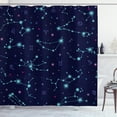 thumbnail image 1 of Ambesonne Astrology Shower Curtain, Horoscope Sign Dots, 69"Wx75"L, Mint Green Purple, 1 of 3