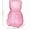 Pink, variant on COM1950s Bear Shaped Candy Jar, Gummy Bear Storage Container, Clear Plastic Jar with Lid for Kitchen Counter or Desk Décor