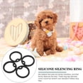 thumbnail image 4 of 4 Pcs Military Dog ID Tag Silencers Silicone Dogtag Silencer (Black), 4 of 4