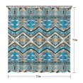 thumbnail image 5 of Boho Floral Shower Curtain 72x72 Inches - Tropical Leaves, Vintage Botanical Print, Waterproof Fabric for Chic Bathroom Decor, Modern Farmhouse & Bohemian Style, 5 of 5