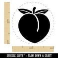 thumbnail image 2 of Plump Peach Solid Self-Inking Rubber Stamp Ink Stamper - Blue Ink - Medium 1 Inch, 2 of 7