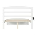 thumbnail image 4 of Warren Solid Wood Full Bed with Footboard and USB Charging Station in White, 4 of 5