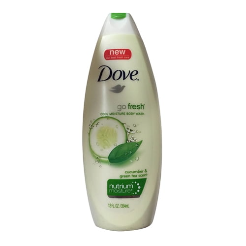 Dove All Day Moisturizing Body Wash, Cool Moisture For Normal Skin, 12