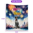thumbnail image 5 of Happy New Year with German Shorthaired Pointer Fireworks Holiday Xmas Winter 2025 Quilt Blanket GSP Lover Dog Gift Cozy Comforter Throw Blanket - 00025, 5 of 5