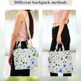 thumbnail image 4 of FORMRS Womens Corduroy Tote Bag Crossbody Shoulder Handbag with Pocket, Blue Simple Shapes, 4 of 7