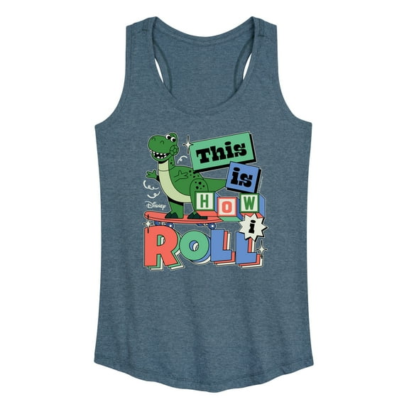 Disney - Toy Story - Rex This Is How I Roll - Women's Racerback Tank Top