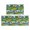 Rooster and Sky Blue Pattern, variant on Rooster and Pumpkin Green Pattern Anti Fatigue Kitchen Rugs Set Of 2, Non Slip Washable Decorative Floor Mats for Kitchen Sink Laundry, 17"x30" and 17"x47"