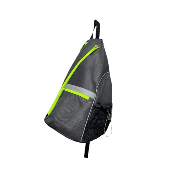 Bolsa de Pickleball, bandolera, gran capacidad, multifuncional, portátil, reversible. Negro claro
