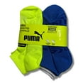 thumbnail image 2 of PUMA SOCKS BOYS X6 - QUARTER 243 DECO - BLUE SZ LARGE - SHOE SZ 4-9.5 - 6 PACK, 2 of 2