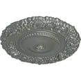 thumbnail image 3 of Ekena Millwork 21"OD x 2"P Marseille Ceiling Medallion (Fits Canopies up to 7 3/8"), Hand-Painted Silver, 3 of 6